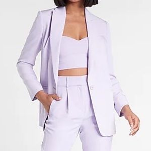 Express Boyfriend Blazer Lilac